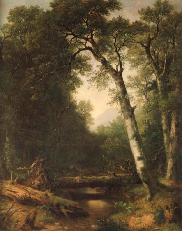 Asher Brown Durand Ein Bach im  Wald Germany oil painting art